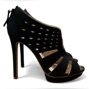 Chic Black Cutout High Heel Pumps
